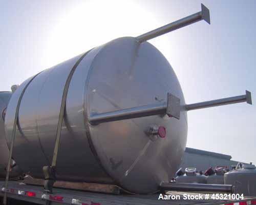 2,500 Gallon Stainless Steel Mueller Pressure Tank, Model "F"