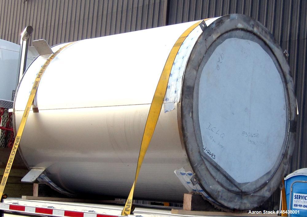 1660 Gallon Stainless Steel Mueller Pressure Tank, Model F