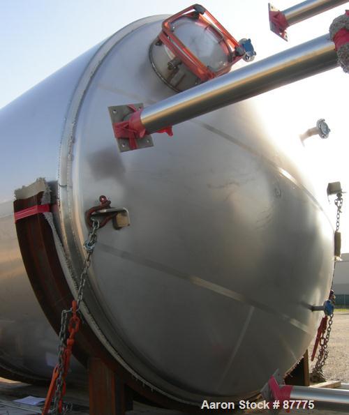 Unused-NEW: Mueller tank, 3000 gallon, 304/304L stainless steel, vertical. 96" diameter x 86" straight side. Dished top and bottom. Insulated with Foamglas, Superwool and stainless steel sheathing. O...