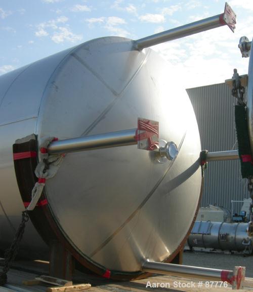Unused-NEW: Mueller tank, 3000 gallon, 304/304L stainless steel, vertical. 96" diameter x 86" straight side. Dished top and bottom. Insulated with Foamglas, Superwool and stainless steel sheathing. O...