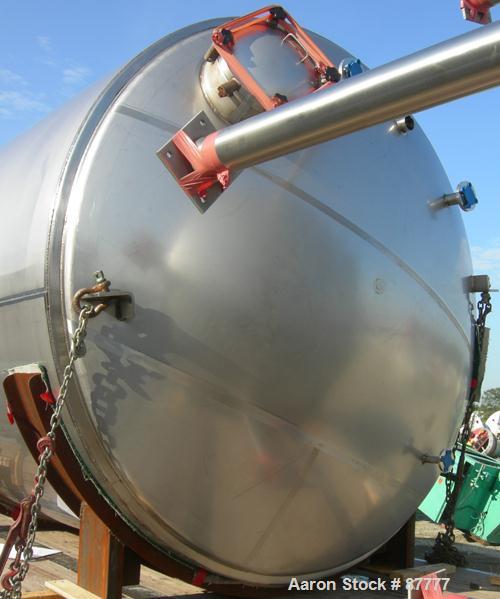 Unused-NEW: Mueller tank, 3000 gallon, 304/304L stainless steel, vertical. 96" diameter x 86" straight side. Dished top and bottom. Insulated with Foamglas, Superwool and stainless steel sheathing. O...