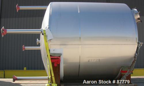 Unused-NEW: Mueller tank, 3000 gallon, 304/304L stainless steel, vertical. 96" diameter x 86" straight side. Dished top and bottom. Insulated with Foamglas, Superwool and stainless steel sheathing. O...