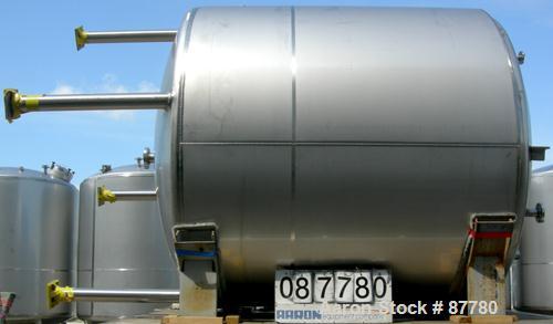 Unused-NEW: Mueller tank, 3000 gallon, 304/304L stainless steel, vertical. 96" diameter x 86" straight side. Dished top and bottom. Insulated with Foamglas, Superwool and stainless steel sheathing. O...