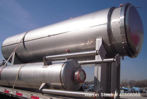 Unused- Mueller Coalescer Pressure Tank, 1600 Gallon, Model "H", 304L stainless steel, horizontal. 48" diameter x 204" straight side, (1) dished bolt on end with davit arm, (1) dished end. Internal r...