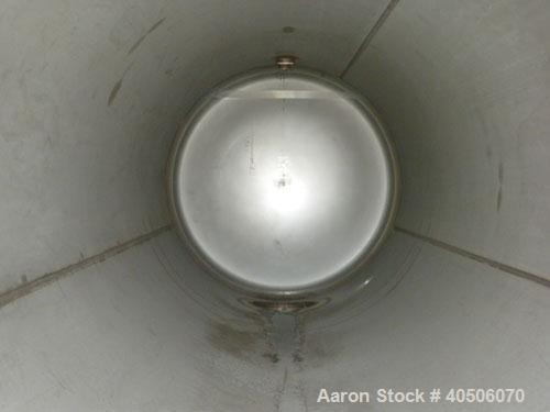 Unused- Mueller Coalescer Pressure Tank, 1600 Gallon, Model "H", 304L atainless steel, horizontal. 48" diameter x 204" straight side, (1) dished bolt on end with davit arm, (1) dished end. Internal r...