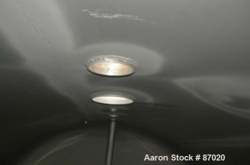 Used Mueller Pressure Tank, 4000 gallon, 316L stainless steel, horizontal. 96" diameter x 154" straight side. Dished heads. 2B finish internal rated 15 psi at 180 deg F. Openings: top 24" manway with...