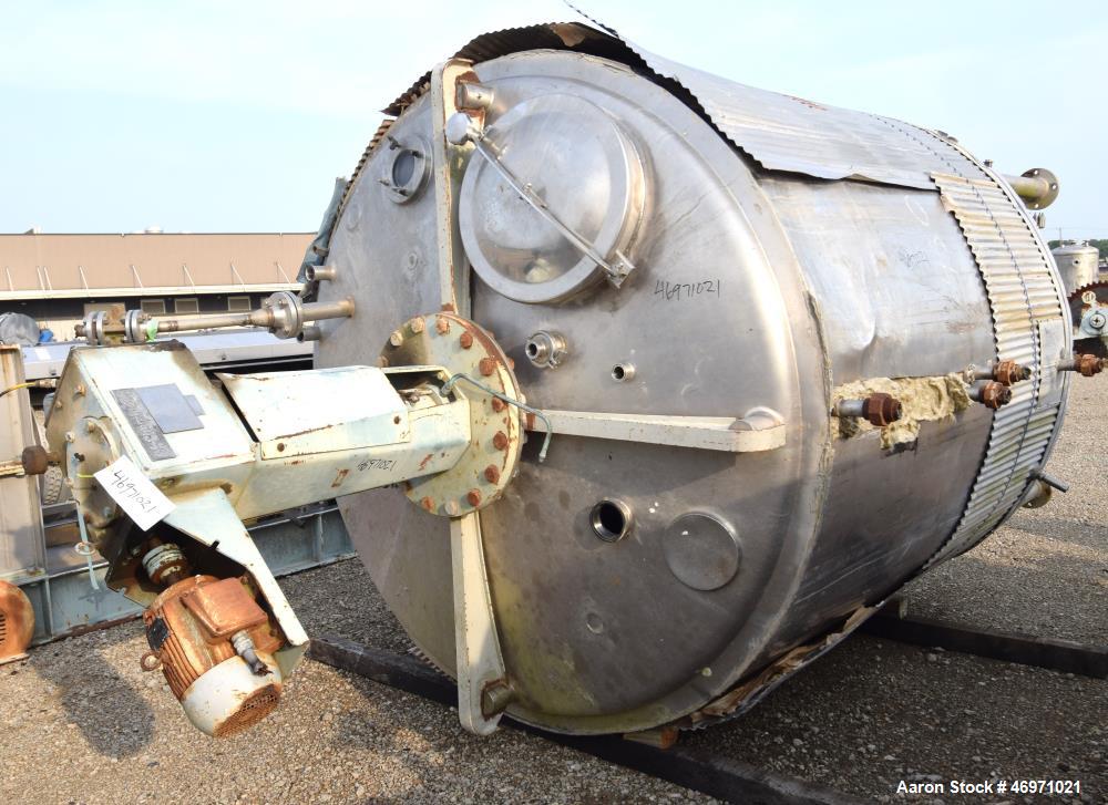 Used Mueller Jacketed Mix Tank, Approximate 1500 Gallon,