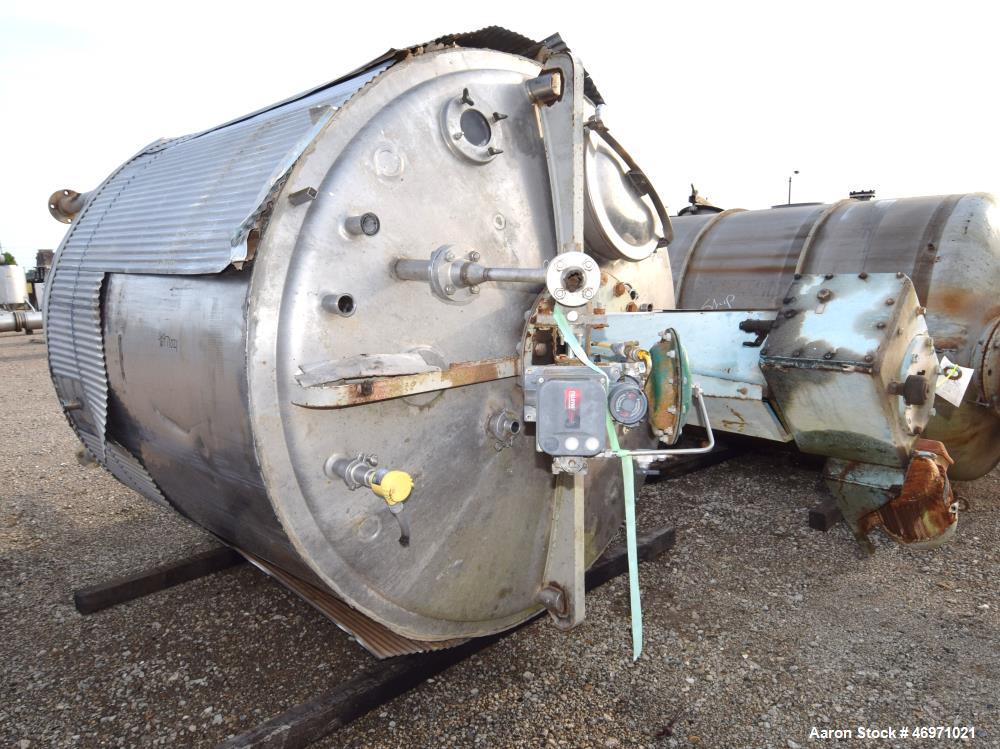 Used- Mueller Jacketed Mix Tank, Approximate 1500 Gallon,