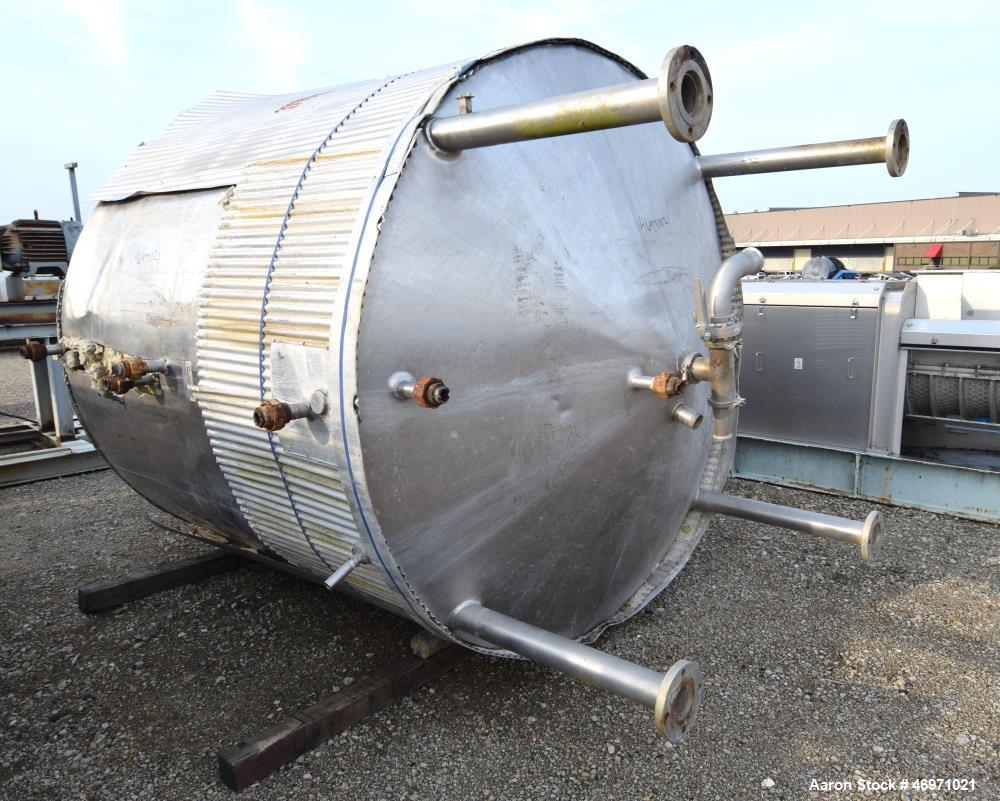 Used Mueller Jacketed Mix Tank, Approximate 1500 Gallon,