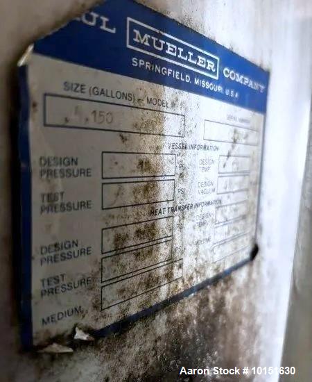 Used Mueller 4,150 Gallon Brewery Fermenter – Stainless Steel Tank