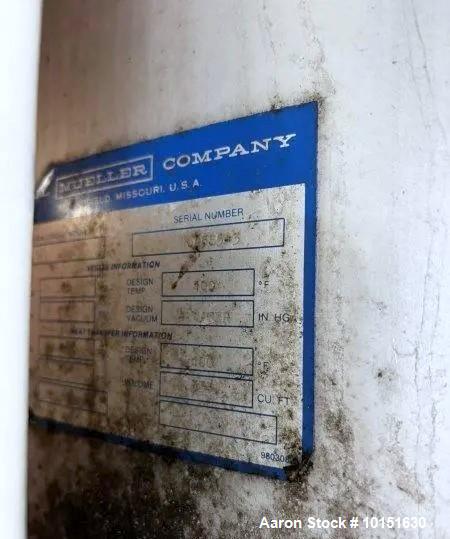 Used Mueller 4,150 Gallon Brewery Fermenter – Stainless Steel Tank