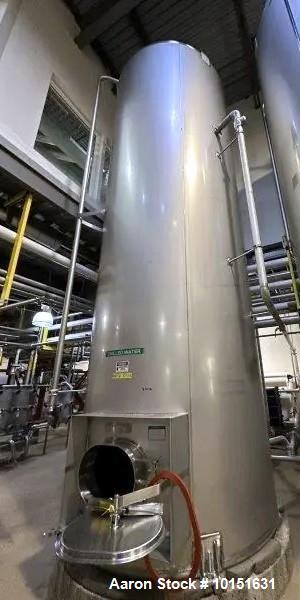 Used Mueller 4,950 Gallon Stainless Steel Tank | Vertical Skirted Process Vessel