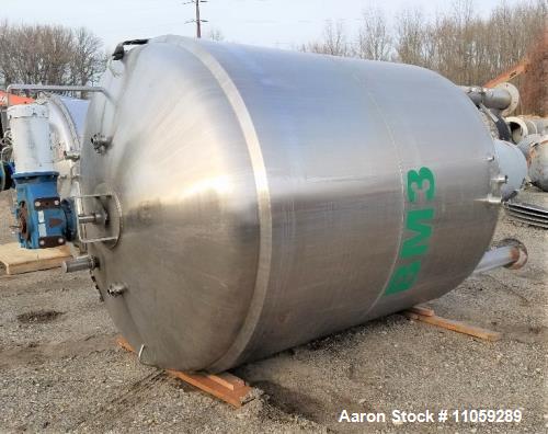 Used 2000 Gallon Sanitary Jacketed Mix Tank/Processor/Kettle
