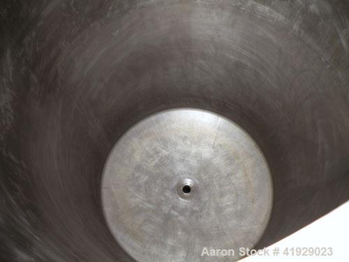 Used Mueller Tank, 2000 Gallon, Stainless Steel, Vertical. 76" diameter x 106" straight side, dished top and bottom. Openings top (2) 3" tri-clamp, 4" vent, 8" drive (capped), 24" manway with cover. ...