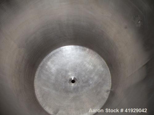 Used Mueller Tank, 2000 Gallon, Stainless Steel, Vertical. 76" diameter x 106" straight side, dished top and bottom. Openings top 3" tri-clamp, 4" tri-clamp, 4" vent, 8" drive (capped), 24" manway wi...