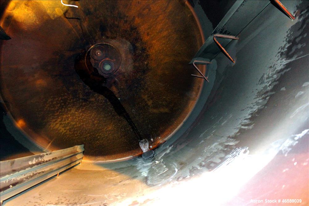 Used Mueller Tank, Approximate 3,500 Gallon, 304 Stainless Steel, Vertical. 304 Stainless steel jacket. Approximate 96" diameter x 102" straight side. Flat welded top, dished bottom. Openings top: 30...
