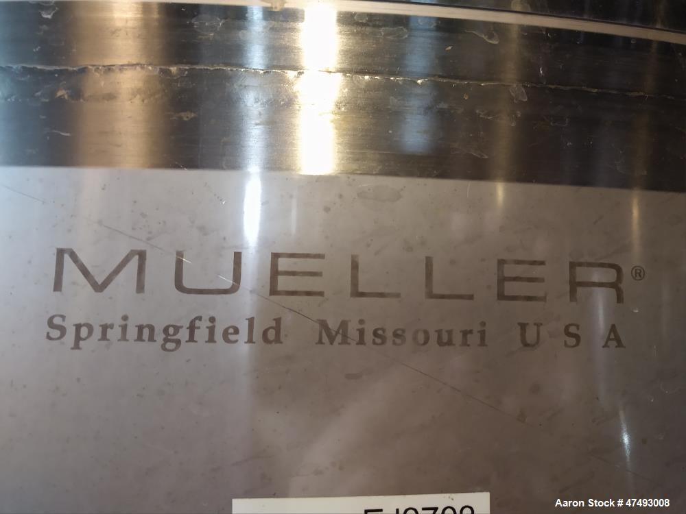 Used- Mueller 2,100 Gallon Stainless Steel Tank
