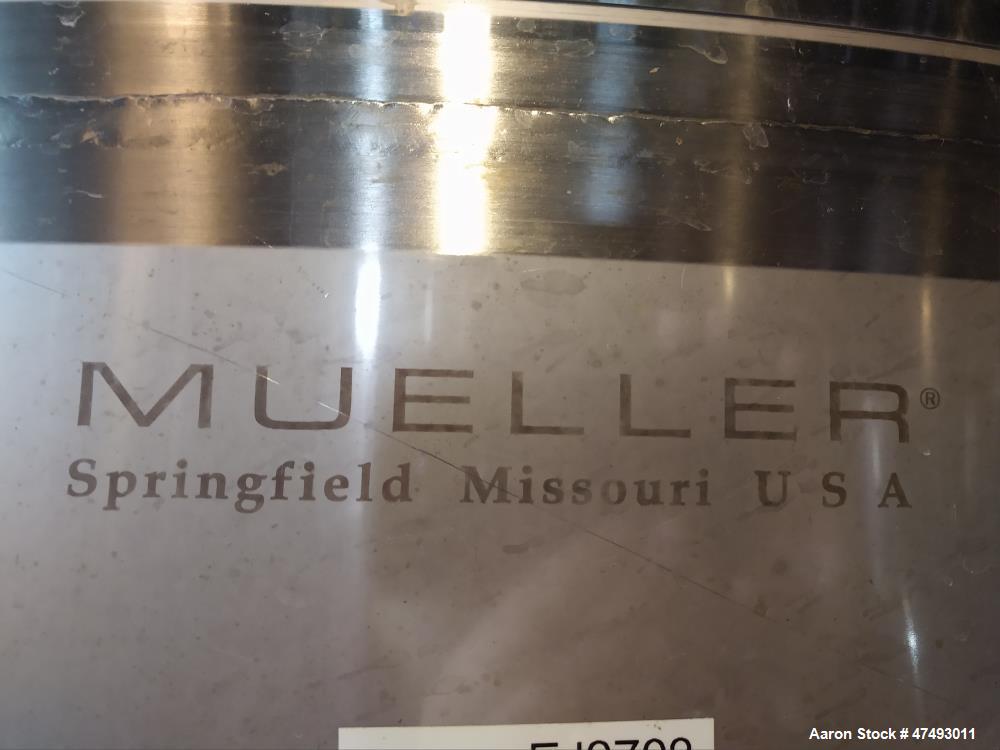 Used Mueller 2,100 Gallon Stainless Steel Tank