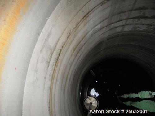 Used Tank, 2800 Gallons, Stainless Steel, Vertical. Approximately 78" diameter x 132" straight side. Flat top, sloped bottom. Openings: top 18" manway with cover, 10", (5) 2", 1" NPT, 1 1/2" NPT; 2" ...