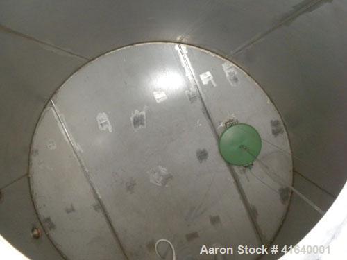 Used Bendel Tank, 3,000 Gallon, 304 Stainless Steel, Vertical. 94" diameter x 108" straight side, coned top, sloped bottom. UL rated for above ground flammable storage, UL#439353. Top mounted off cen...