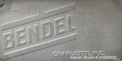 Used Bendel Tank, 3,000 Gallon, 304 Stainless Steel, Vertical. 94" diameter x 108" straight side, coned top, sloped bottom. UL rated for above ground flammable storage, UL#439358. Top mounted off cen...
