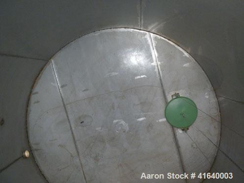 Used Bendel Tank, 3,000 Gallon, 304 Stainless Steel, Vertical. 94" diameter x 108" straight side, coned top, sloped bottom. UL rated for above ground flammable storage, UL#439357. Top mounted off cen...