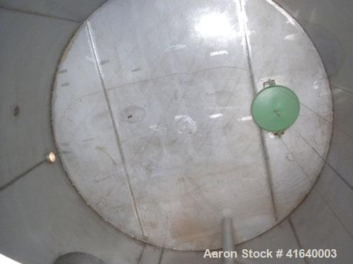 Used Bendel Tank, 3,000 Gallon, 304 Stainless Steel, Vertical. 94" diameter x 108" straight side, coned top, sloped bottom. UL rated for above ground flammable storage, UL#439357. Top mounted off cen...