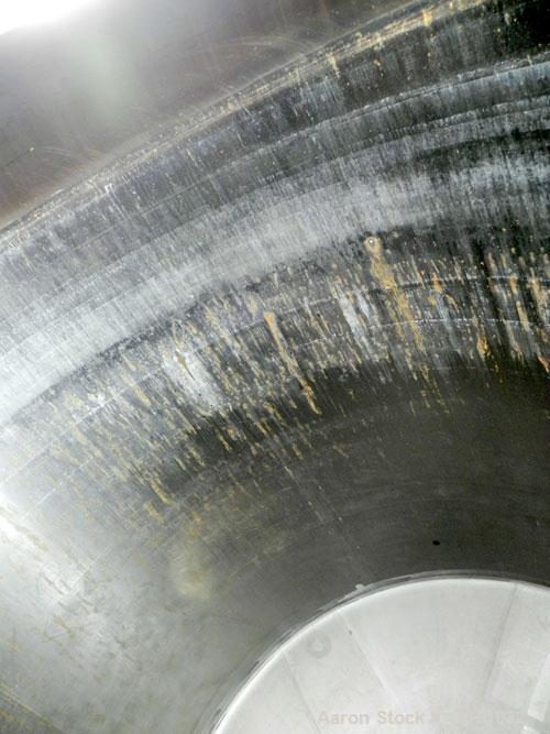 Used Tank, 2000 Gallon, 304 Stainless Steel Vertical. 84" Diameter x 80" straight side. Dished top, coned bottom. Openings top (2) 2", 4", 6", 18" man way with cover, side 2". 3" Threaded center bott...