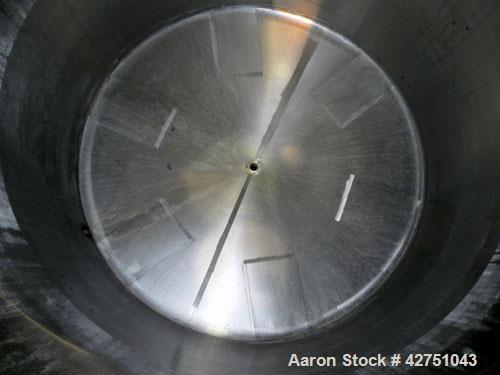 Used Tank, 2000 Gallon, 304 Stainless Steel Vertical. 84" Diameter x 80" straight side. Dished top, coned bottom. Openings top 2", 4", 18" man way with cover, side 2". 2" Tri-clamp center bottom outl...