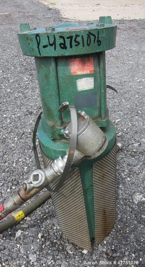 Used Tank, 1000 Gallon, 304 Stainless Steel, Vertical. 66" Diameter x 66" straight side, dished top, coned bottom. Off center top entering Lightnin agitator, Model N33G-75, 1-1/2" diameter shaft with...