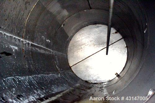 Used Tank, 4000 Gallon, 304 Stainless Steel, Vertical. 84’’ Diameter x 168’’ straight side. Coned top, flat bottom. Openings:  top 2’’, (2) 3’’, 18’’ manway with a 15’’ opening in the cover; 2’’ side...
