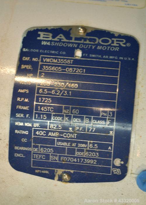 Used Tank, 1500 Gallon, 316 Stainless Steel, Vertical. Approximate 76” diameter x 72” straight side, dished top and bottom. Fixed stainless steel agitator mount with a UET agitator, model XCEL-6, out...
