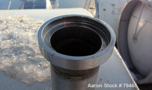 Used Tank, 4,000 Gallon, 316 Stainless Steel, Horizontal. 96" Diameter x 120" straight side, slightly coned ends. Openings: top (3) 1-3/4"sanitary fittings, (1) 2-1/2" sanitary fitting, (1) 4", 19" m...