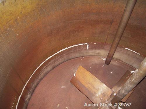 Used Tank, 1000 Gallon, stainless steel, vertical. Approximately 54" diameter x 76" straight side. Dish top and bottom. Openings: top 18" manway with bolt-on cover, (2) 2", 1", 3"; 2" center bottom o...