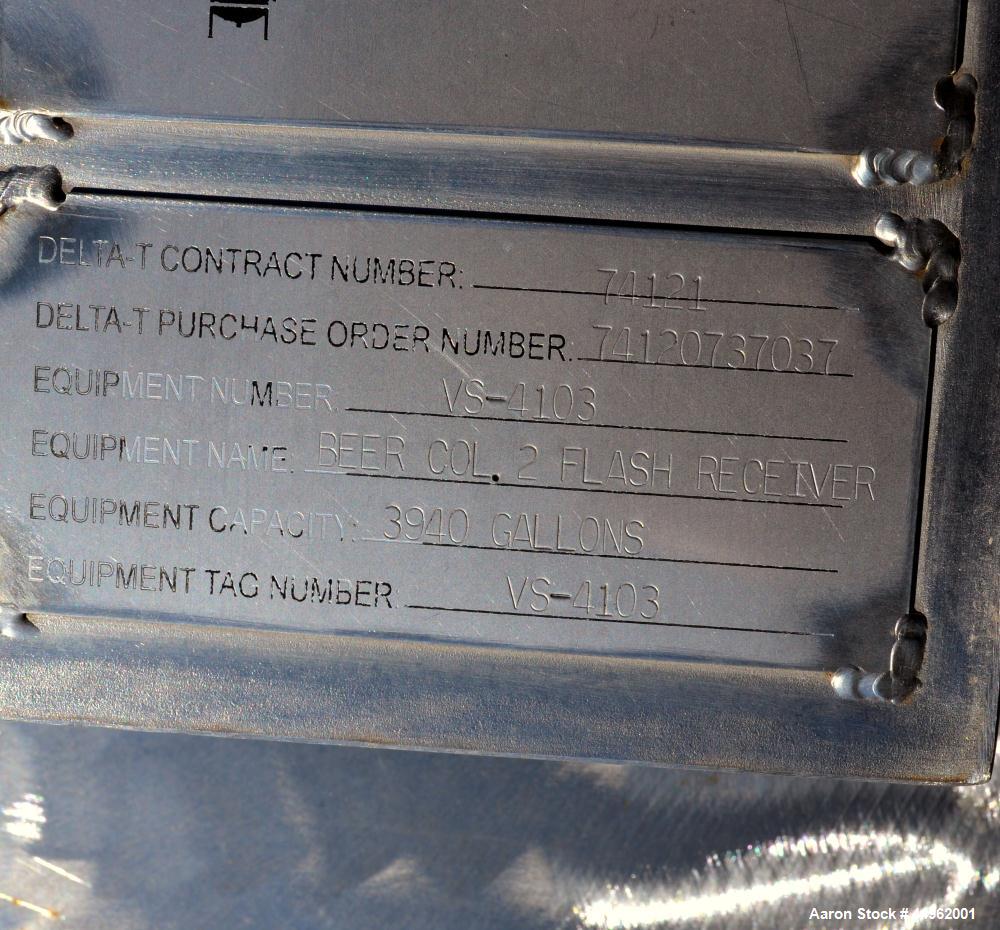 3940 Gallons Stainless Steel Northland Stainless Pressure Tank