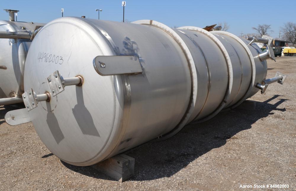 Unused- Northland Stainless Pressure Tank, 1720 Gallons, 304 Stainless Steel. 54" Diameter x 168" straight side, dished top and bottom.  Internal rated full vacuum/54 psi at -20 to 250 degrees F. Ope...