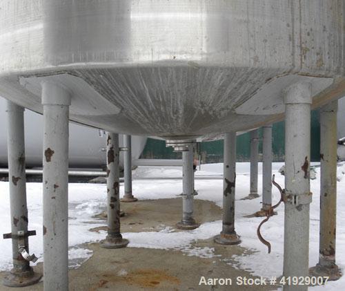 Used Norwalk Tank, 2000 Gallon, 316 Stainless Steel, Vertical. 76" diameter x 106" straight side, 304 stainless steel dished top, 316 dished bottom. Off center top entering angled Lightnin manual var...