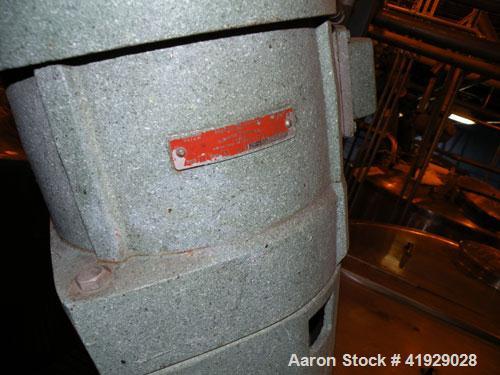 Used Norwalk Tank, 2000 Gallon,  stainless steel, vertical. 76" diameter x 106" straight side, open top with a 1/2 hinged cover, dish bottom. Top side wall entering angled Lightnin agitator, model N3...