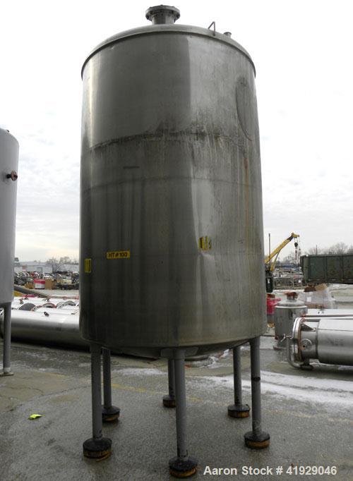 Used- Norwalk Tank, 2000 Gallon, 316 Stainless Steel, Vertical. 76" Diameter x 108" straight side, dished top and bottom. Op...