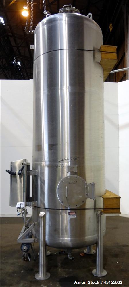 Used 1500 Gallons Stainless Steel Optimum Filter Pressure Filter Tank