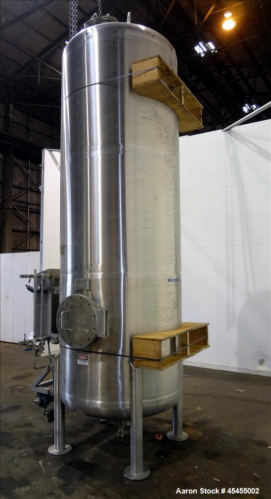 Used 1500 Gallons Stainless Steel Optimum Filter Pressure Filter Tank