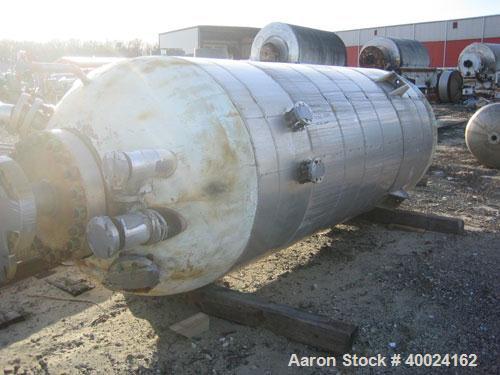 Used- 1500 Gallon Stainless Steel Patterson Pressure Vessel