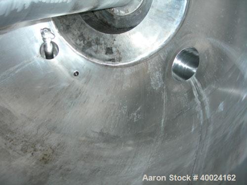 Used- 1500 Gallon Stainless Steel Patterson Pressure Vessel