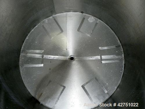 Used Perma-San Tank, 2000 Gallon, Model CVC, 304 Stainless Steel Vertical. 84" Diameter x 80" straight side. Dished top, coned bottom. Openings top 2", 4", 18" man way with cover, side 2". 3" Tri-cla...
