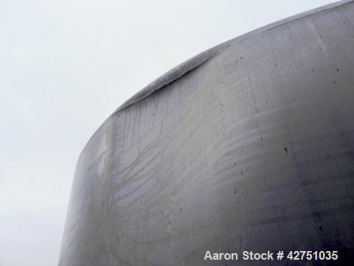 Used Perma-San Tank, 2000 Gallon, Model CVC, 304 Stainless Steel Vertical. 84" Diameter x 80" straight side. Dished top, coned bottom. Openings top (3) 2", 4", 18" man way with cover, side 2". 3" Tri...