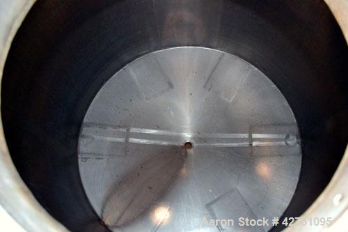 Used Perma-San Tank, 2000 Gallon, Model CVC, 316 Stainless Steel Vertical. 84” Diameter x 80” straight side. Dished top, coned bottom. Openings top 2”, 4”, 18” man way with cover, side 2”. 3” Center ...
