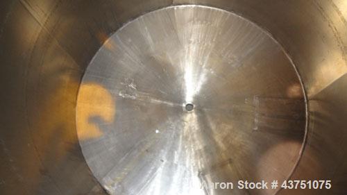Used Perma-San Tank, 2000 Gallon, Model 2000 CVC, 304 Stainless Steel, Vertical. 84" Diameter x 80" straight side. Dished top, coned bottom. Openings top 2”, 4”, 18” man way with cover, side 2”. 3" C...