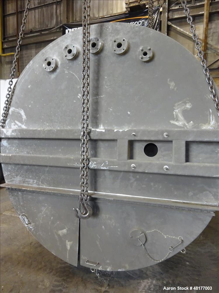 Used Perma-San Jacketed Mix Tank, 2,500 Gallon, 304 Stainless Steel, Vertical.