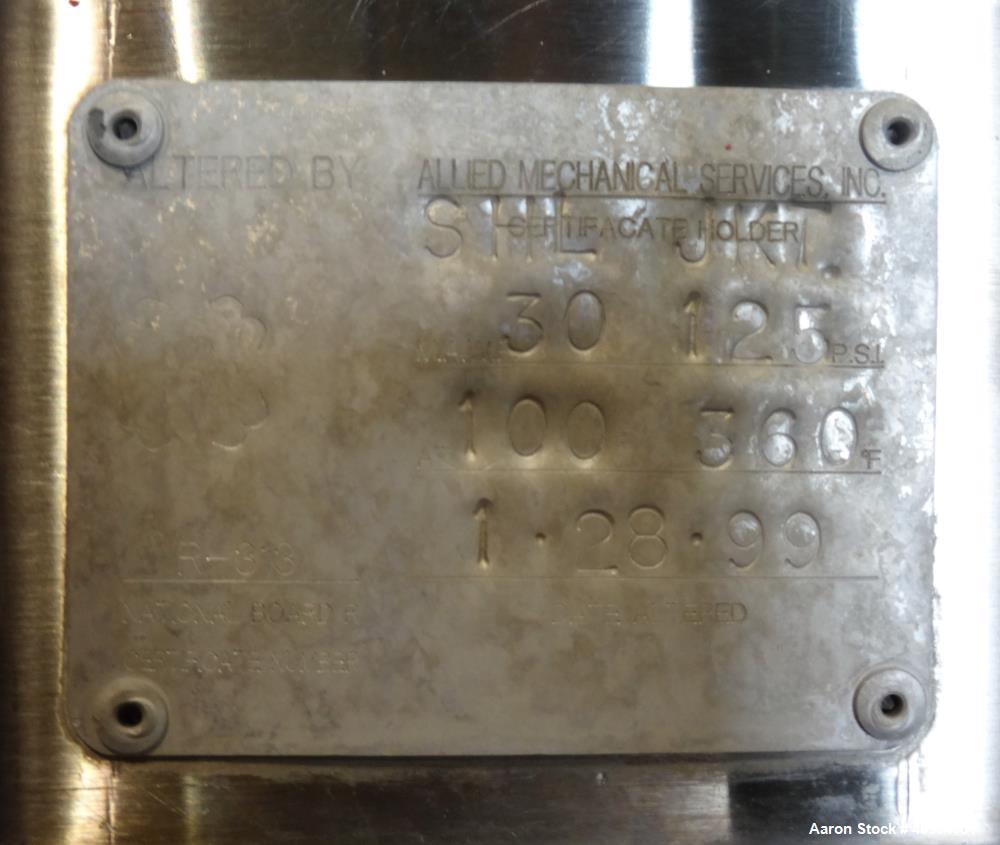 Used Perma San Cooker/Cooler Jacketed Tank, 3000 Gallon, Stainless Steel, Verti