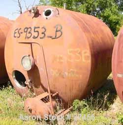 USED:Pfaudler tank, 2000 gallon, stainless steel, horizontal. Approx88" diameter x 78" straight side, dished ends. Insulated, carbonsteel shell. End bottom 3 blade agitator blade, approx 1 hp motor.O...